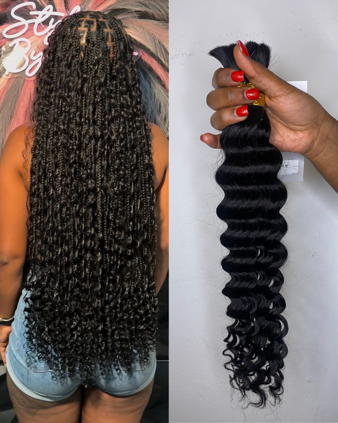 Human Hair Boho Curls (100g)
