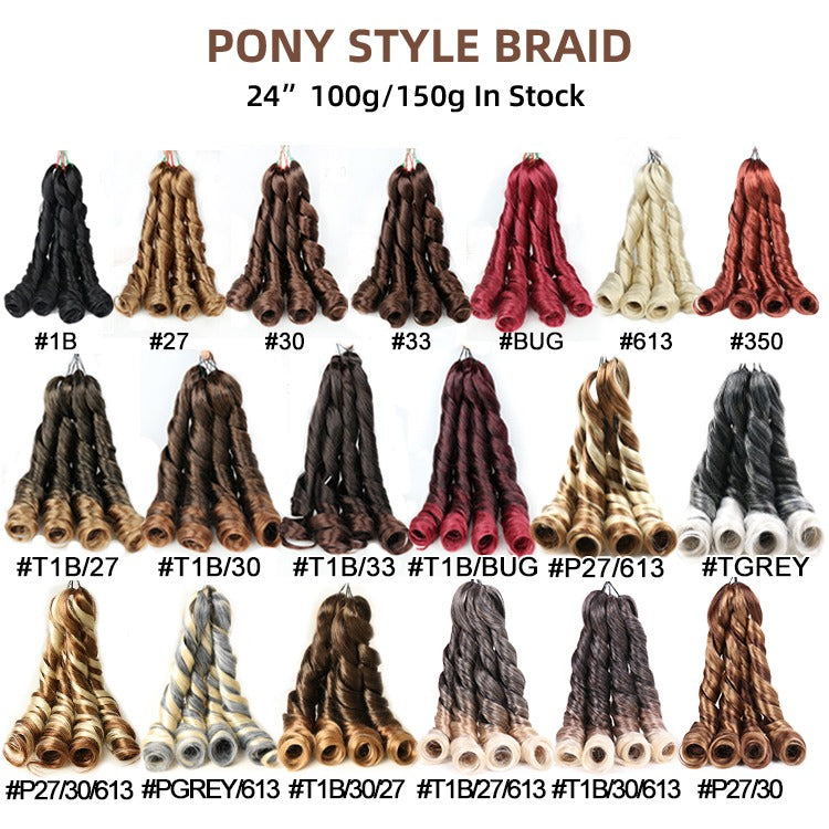French curl braids.