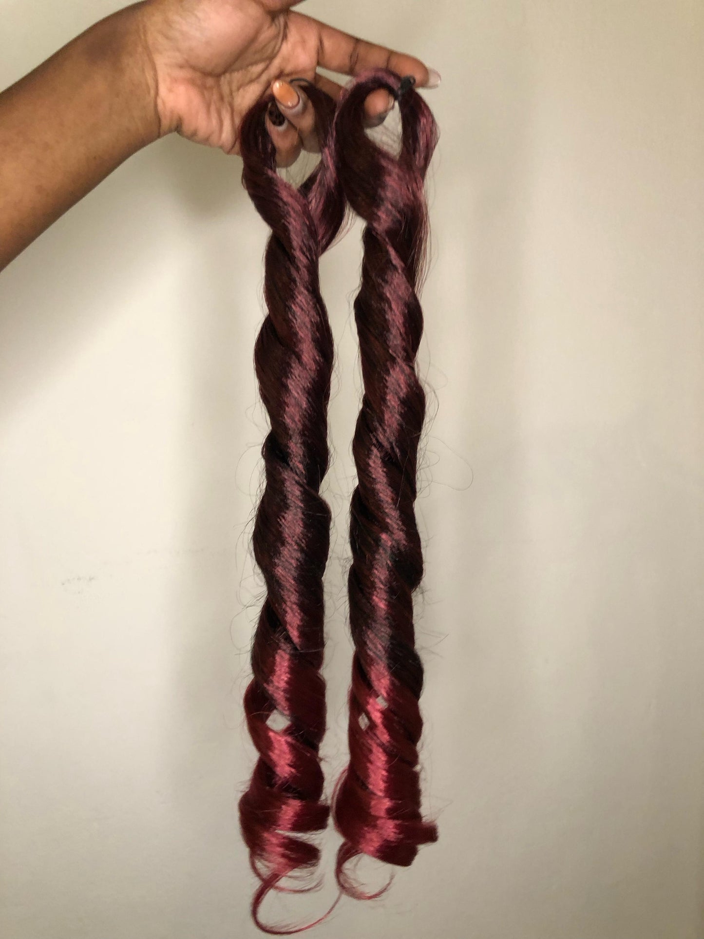 French curl braids.